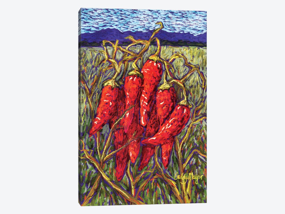 Chiles in Pastel by Candy Mayer 1-piece Canvas Artwork