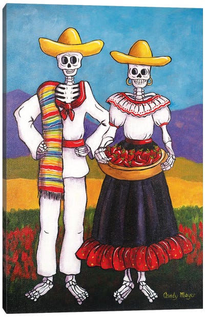 Chile Farmers Canvas Art Print - Mexican Culture
