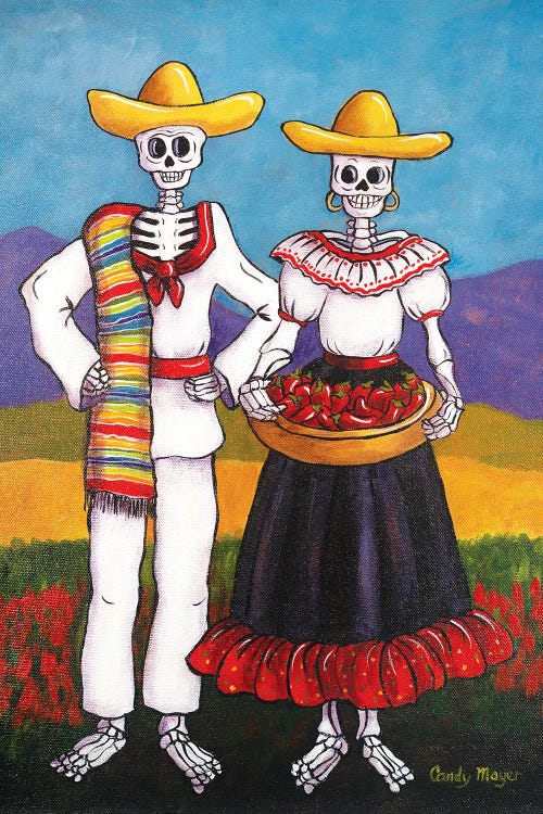 Chile Farmers by Candy Mayer wall art