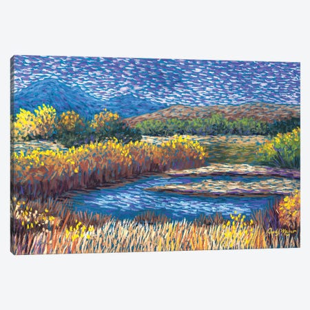Fall on the River Canvas Print #CMY92} by Candy Mayer Canvas Art