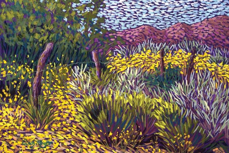 Yellow Fields by Candy Mayer wall art