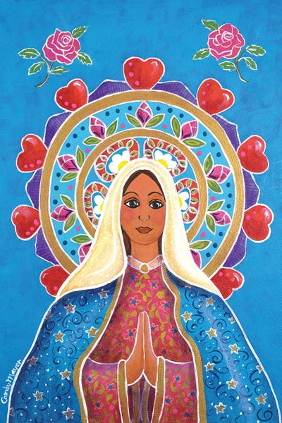 Guadalupe Mandala by Candy Mayer canvas print