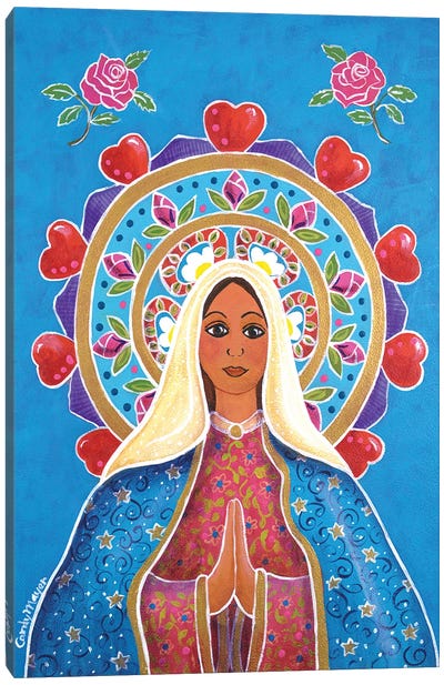Guadalupe Mandala Canvas Art Print - Latin Décor