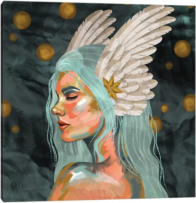 Wings Around Me Canvas Art Print - Charlie Moon