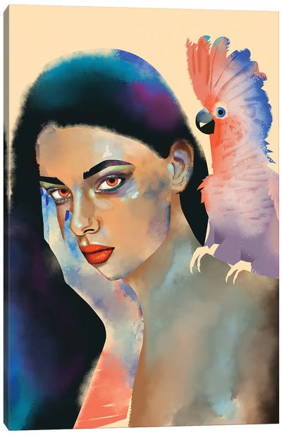 Cockatoo With Friend Canvas Art Print - Charlie Moon