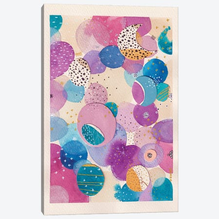 Pink Moon Canvas Print #CNC14} by Camille Contini Canvas Print