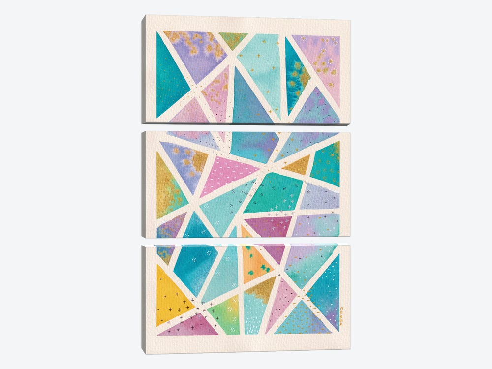 Kaleidoscope by Camille Contini 3-piece Canvas Artwork