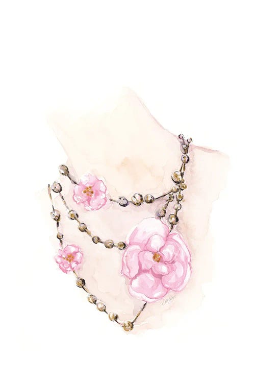 Bead Floral Necklace by Stella Chang wall art