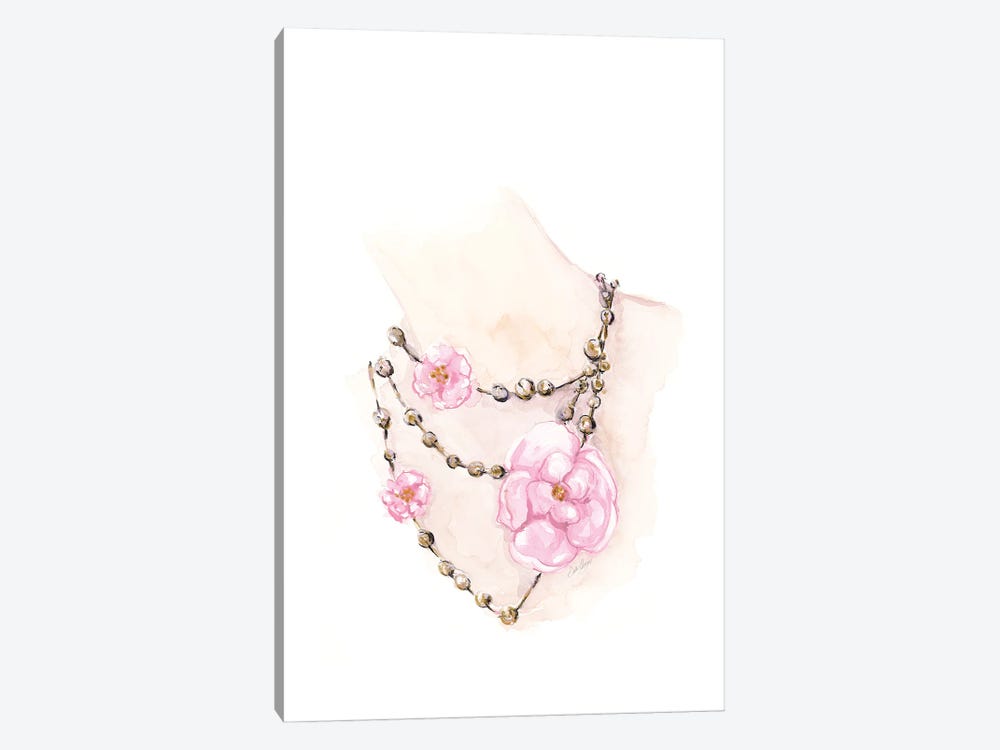 Bead Floral Necklace by Stella Chang 1-piece Canvas Art Print