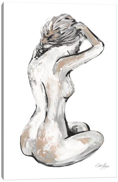 Solitary Nude Canvas Art Print