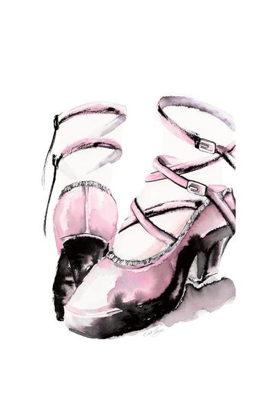 Strappy Platform by Stella Chang framed wall art