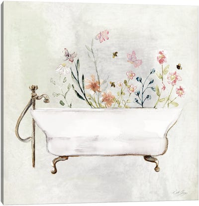 Botanical Bath II Canvas Art Print