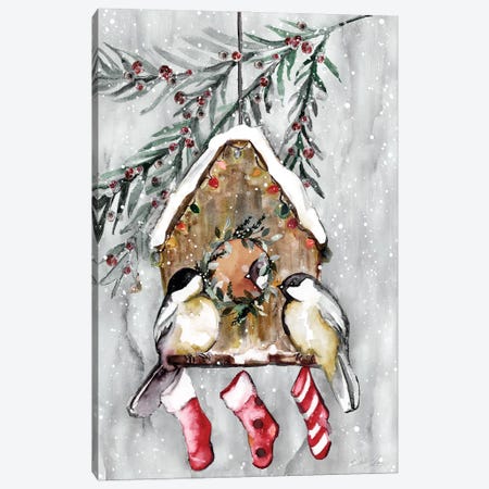 Winter Birds Canvas Print #CNG9} by Stella Chang Canvas Artwork