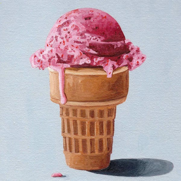 Foodie: Strawberry Ice Cream by Cansu Rossi