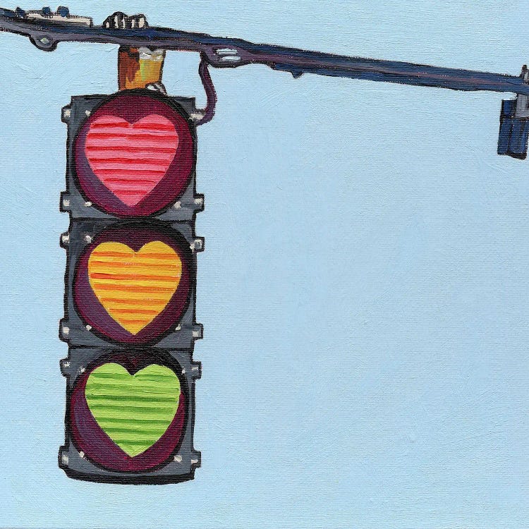 Traffic Lights by Cansu Rossi wall art