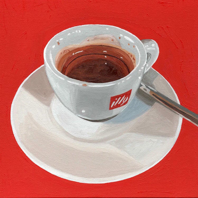 Espresso On Red by Cansu Rossi wall art