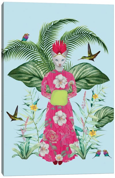 Mia, Mother Of Birds Canvas Art Print - Caroline Keslassy