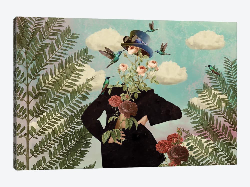 Wildflowers Horizontal by Caroline Keslassy 1-piece Canvas Art Print