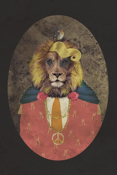 Dandy Jack-Dark Background by Caroline Keslassy framed wall art