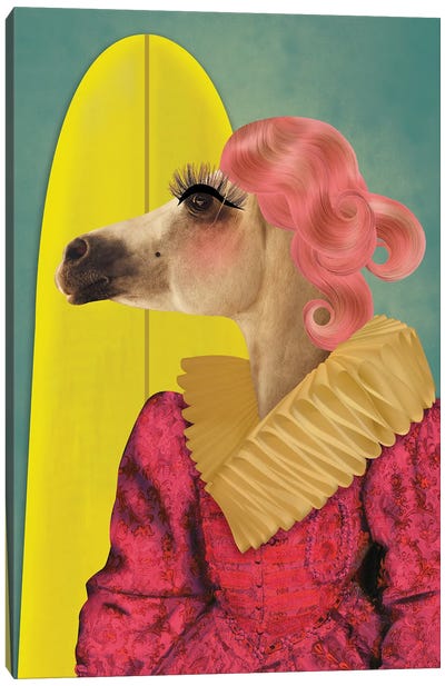 Dolly-Lady Horse Canvas Art Print - Caroline Keslassy