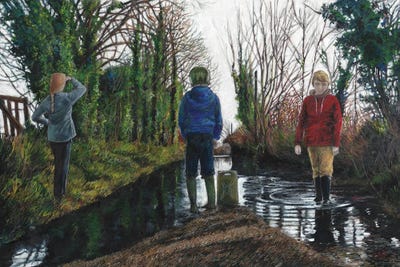 Time River by Catherine Patrickson metal wall art