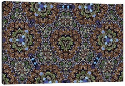 Cannabis Kaleidoscope III Canvas Art Print - Marijuana Art