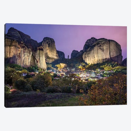 Between Giants (Meteora, Greece) Canvas Print #CNS10} by Chano Sánchez Canvas Art