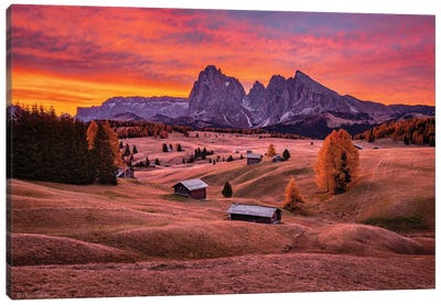 Is This A Dream (Dolomites, Italy) Canvas Art Print - Chano Sanchez