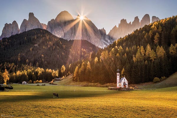 Chano Sánchez: The First Light (Dolomites, Italy) by Chano Sánchez