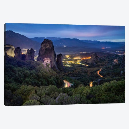 Another World (Meteora, Greece) Canvas Print #CNS137} by Chano Sánchez Canvas Wall Art