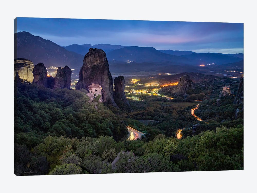 Another World (Meteora, Greece) by Chano Sánchez 1-piece Canvas Art Print