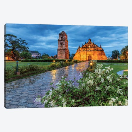Unique Temple (Paoay, Philippines) Canvas Print #CNS13} by Chano Sánchez Canvas Wall Art