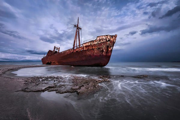 Chano Sánchez: Ghost Ship (Gythio, Greece) by Chano Sánchez