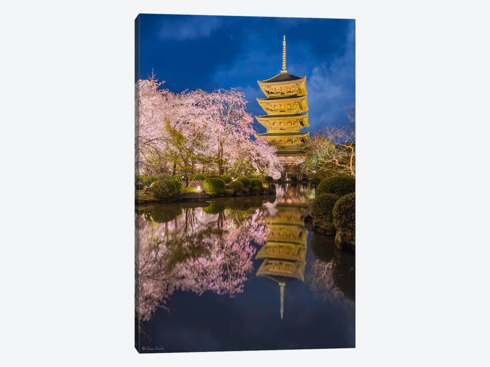 Sakura Nights (Kyoto, Japan) by Chano Sánchez 1-piece Art Print