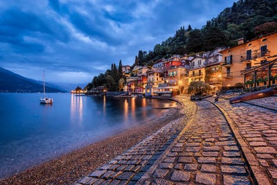 Rainy Dawn (Varenna, Italy) by Chano Sánchez canvas print