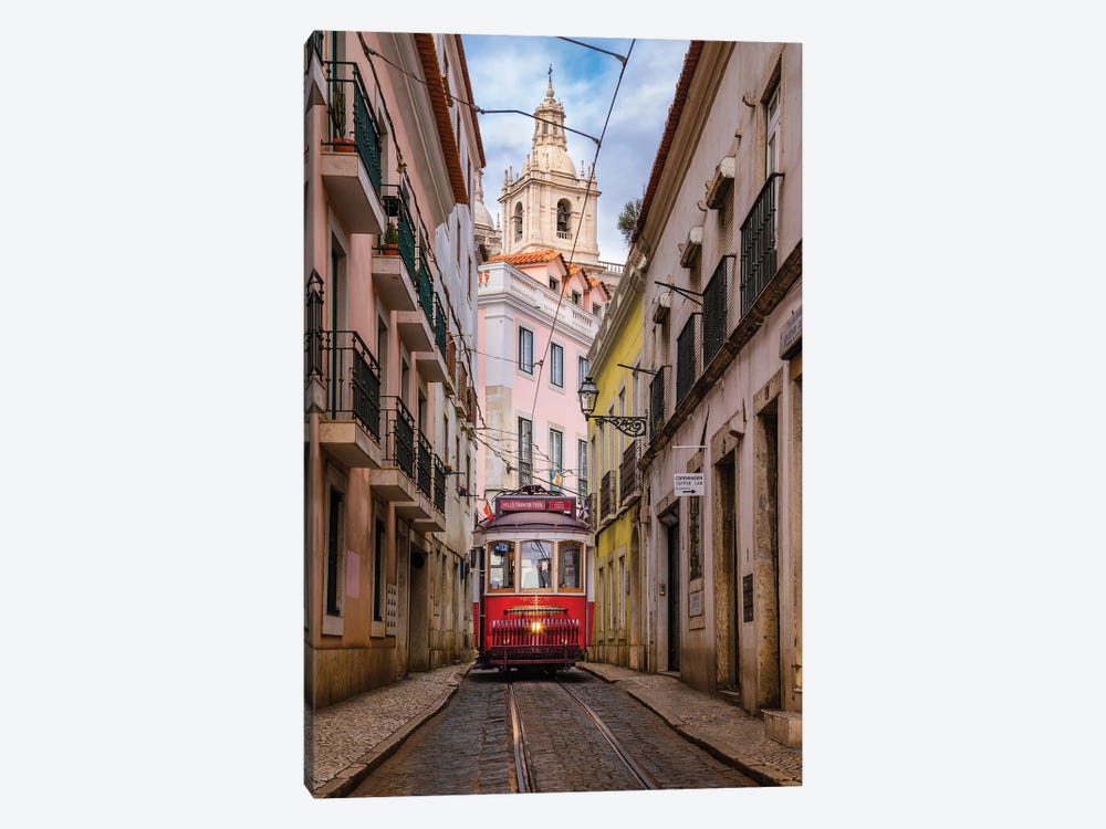 Alfama Streets (Lisbon, Portugal) by Chano Sánchez 1-piece Art Print