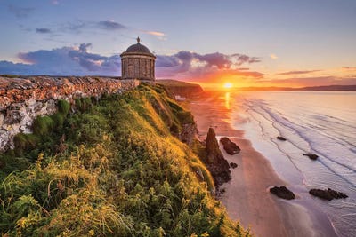 A Temple With Views (Mussenden, Northern Ireland) by Chano Sánchez framed wall art