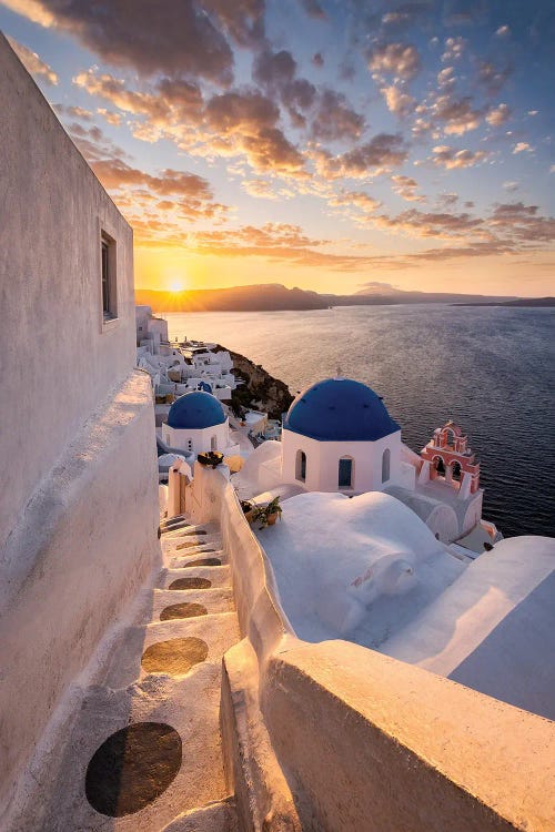 Perfect Sunrise (Santorini, Greece) by Chano Sánchez wall art