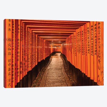 Gates To Prosperity (Kyoto, Japan) Canvas Print #CNS40} by Chano Sánchez Canvas Art Print