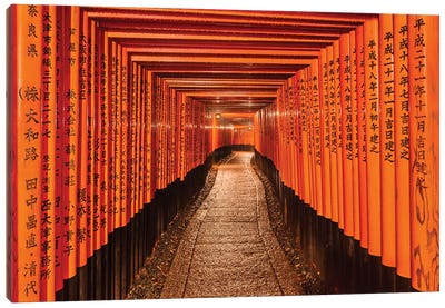 Gates To Prosperity (Kyoto, Japan) Canvas Art Print - Holy & Sacred Sites