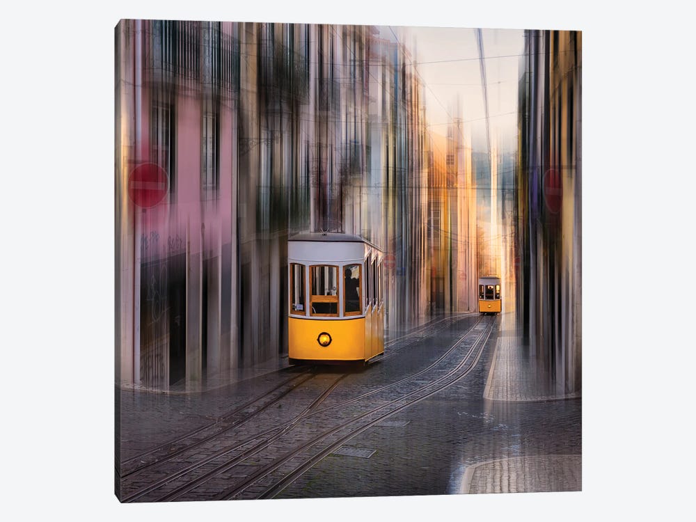 Going Up Or Down? (Lisbon, Portugal) by Chano Sánchez 1-piece Canvas Wall Art