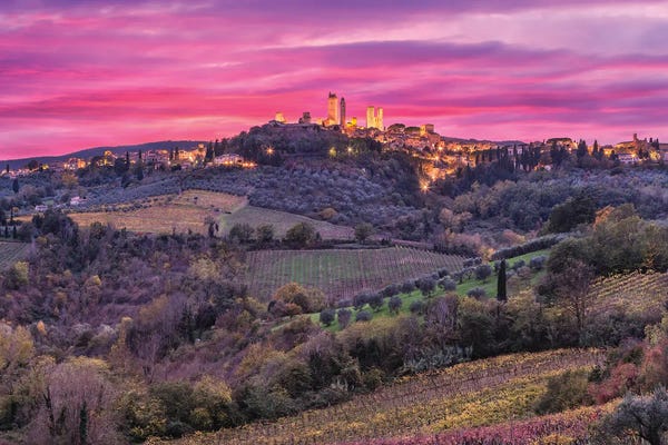 Chano Sánchez: Color Explosion (San Gimignano, Italy) by Chano Sánchez