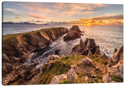 Hell Or Paradise? (Donegal, Ireland) Canvas Art Print - Golden Hour