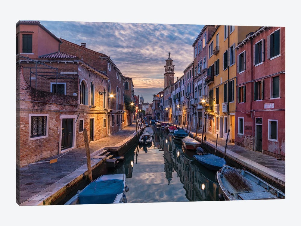 Lovely Canals (Venice, Italy) by Chano Sánchez 1-piece Canvas Wall Art