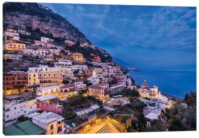 Mediterranean Jewel (Positano, Italy) Canvas Art Print - Amalfi Coast Art