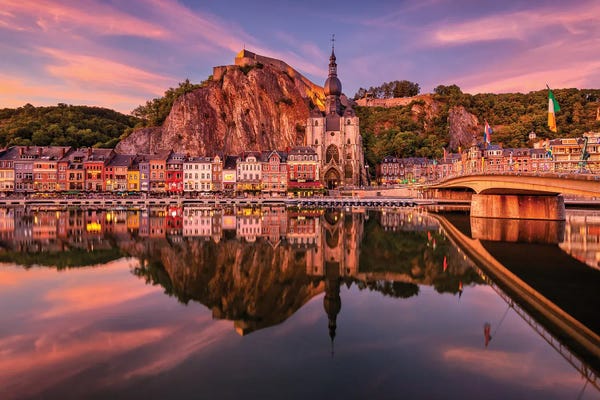 Chano Sánchez: Pinkish Twilight (Dinant, Belgium) by Chano Sánchez