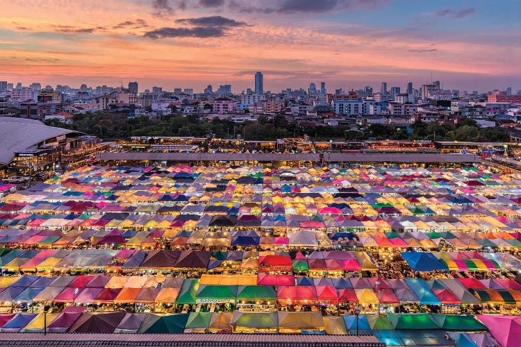 Rainbow Commerce (Bangkok, Thailand) by Chano Sánchez wall art