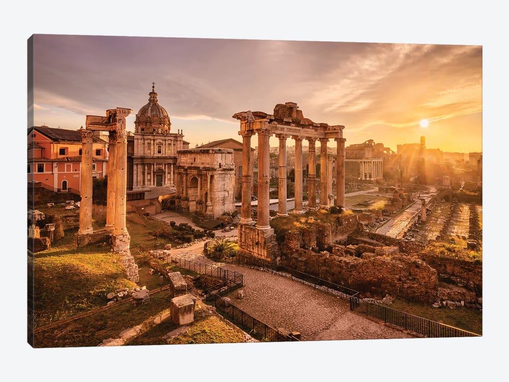 Ruins Of Eternity (Rome, Italy) by Chano Sánchez 1-piece Canvas Print