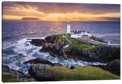 Shining Dreams (Donegal, Ireland) Canvas Art Print - Lighthouse Art