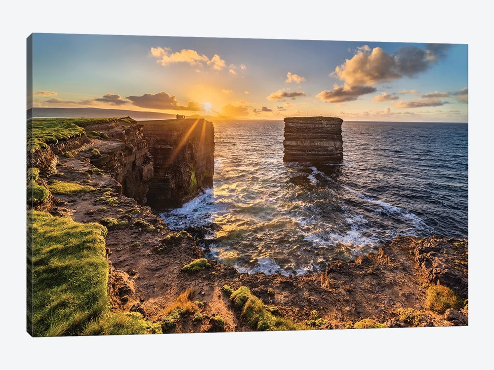 Spectacle Of Nature (Downpatrick Head, Ireland) by Chano Sánchez 1-piece Canvas Art Print